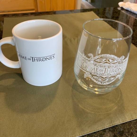 HBO Other - Game of Thrones Mug and Wine Glass LOWEST